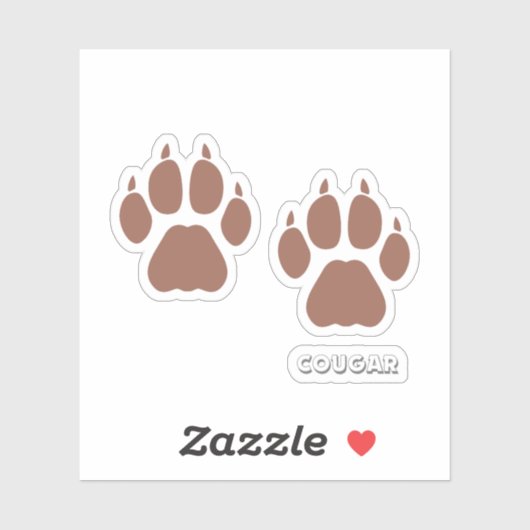 sticker custom cougar (Blatt)