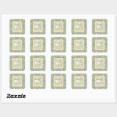 Sticker „Dankbares Herz Freudvolles Leben“ mit flo (Blatt)
