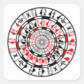 Sticker Dartboard Card Design (Vorderseite)