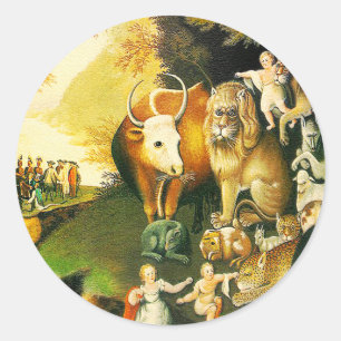 Sticker: Das friedliche Königreich Runder Aufkleber