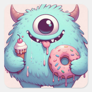 Sticker "Das kleine Donuts-Amateur-Monster"