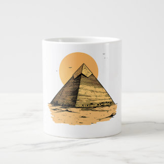 Sticker der antiken ägyptischen Pyramide Jumbo-Tasse