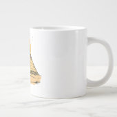 Sticker der antiken ägyptischen Pyramide Jumbo-Tasse (Rechts)