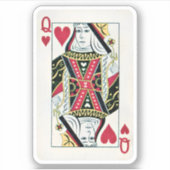 Sticker der Königin des Herzens (Vorderseite)