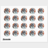 Sticker des englischen Schafhundes (Blatt)