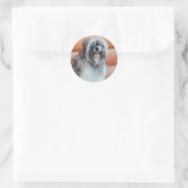 Sticker des englischen Schafhundes (Tasche)