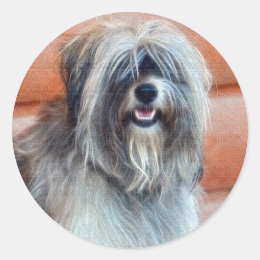 Sticker des englischen Schafhundes (Vorderseite)