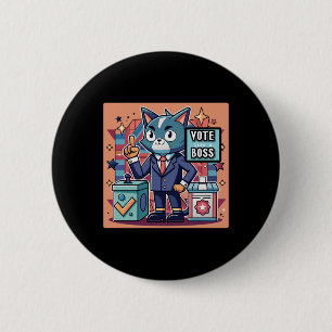Sticker Design Trending Abstimmung wie ein Boss St Button
