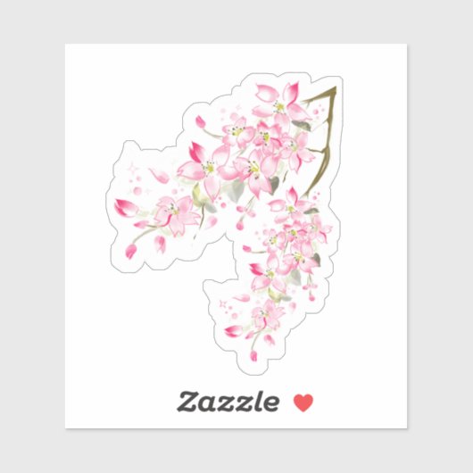 Sticker✩Doodles™ | Kirschblüte Aufkleber (Blatt)