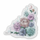 Sticker✩Doodles™ | Pfingstrose Aufkleber (Vorderseite)
