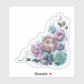 Sticker✩Doodles™ | Pfingstrose Aufkleber (Blatt)