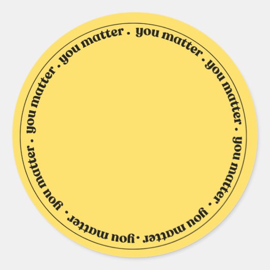 Sticker: Du bist wichtig von The Program Runder Aufkleber (Vorderseite)