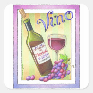 STICKER - DU HAST MICH BEI MERLOT ÜBERZEUGT - Wein