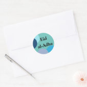 Sticker,eid al-adha,muslim,islamic,eid mubarak runder aufkleber (Umschlag)