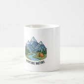 Sticker Entdecken Sie die Natur & Berge Kaffeetasse (Mittel)