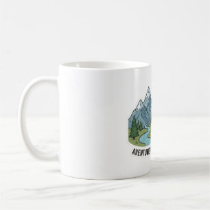 Sticker Entdecken Sie die Natur & Berge Kaffeetasse