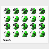 sticker ES Paintball Green (Blatt)