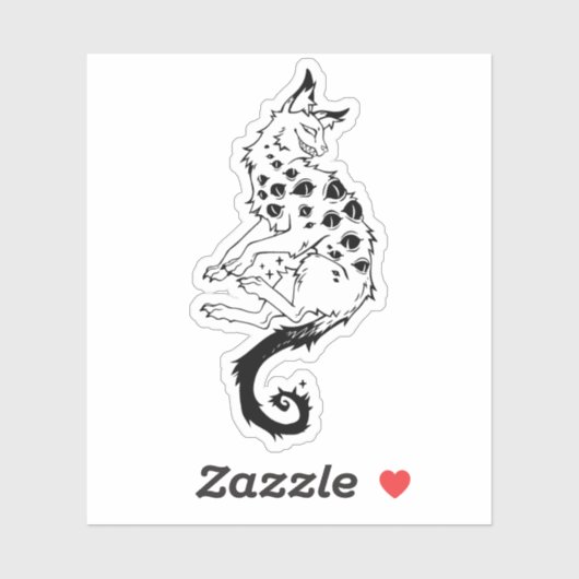 Sticker "Eyed beast" (Blatt)