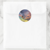 Sticker-Fairy Runder Aufkleber (Tasche)