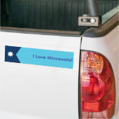 Sticker Flag of Minnesota, USA Autoaufkleber (Auf Lkw)