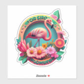 Sticker Flamingo Ihre Quelle für Atemberaubende Au (Blatt)