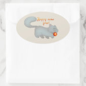 Sticker Fluffy Cat New Year Christmas Crafts (Tasche)