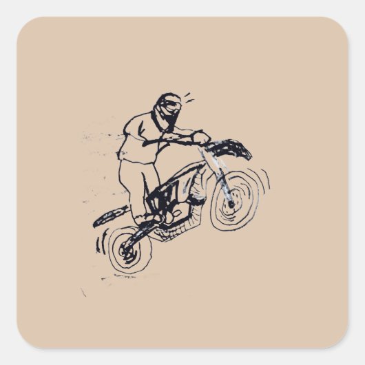 Sticker for Kids with dirt bike (Vorderseite)