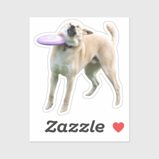 Sticker Frisbee Dog Meme (Blatt)