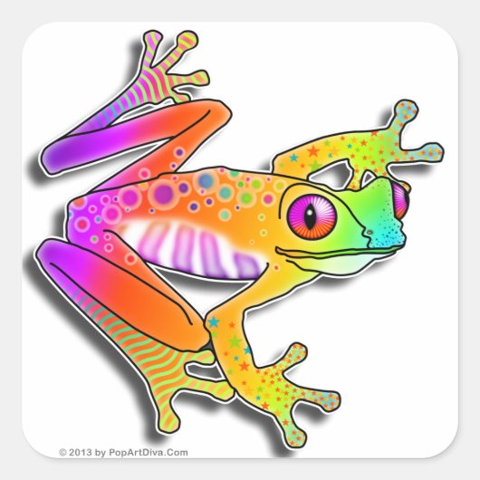 STICKER - FROG POP ART (Vorderseite)