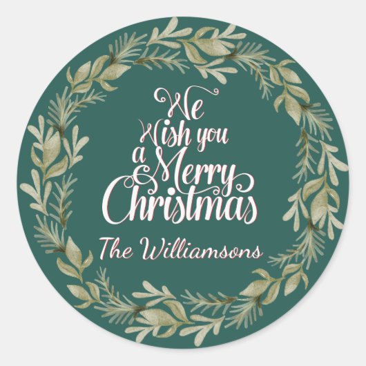 Sticker Frohe Weihnachten (Vorderseite)