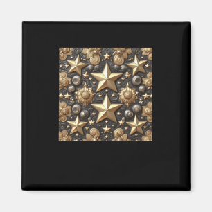 Sticker für 3d Gold Schwarz Muster Magnet