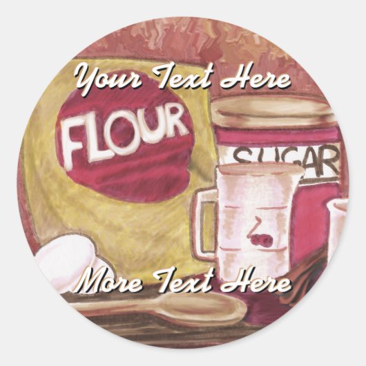 Sticker für altmodische Koch (Vorderseite)