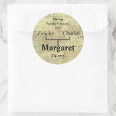 Sticker für antike Shabby-Familie (Tasche)