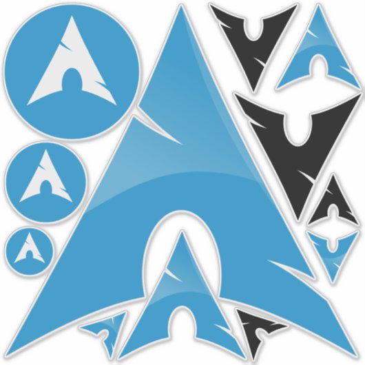 Sticker für Arch-Icons - 12 ct (Vorderseite)