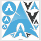 Sticker für Arch-Icons - 12 ct (Blatt)