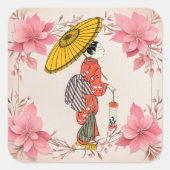 Sticker für asiatische Frauen (Vorderseite)