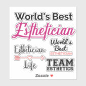 Sticker für Ästhetiker der Welt (Blatt)