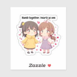 Sticker für beste Freundinnen Mädchen | Süßes BFF-