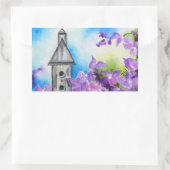 Sticker für Birdhouse- und Hydrangea-Blume (Tasche)
