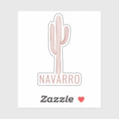 Sticker für Bohemische Wüstenkaktus (Blatt)