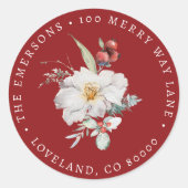 Sticker für botanischen Umschlag Aufkleber (Vorderseite)