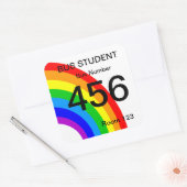 Sticker für Busstudenten - Regenbogen (Umschlag)