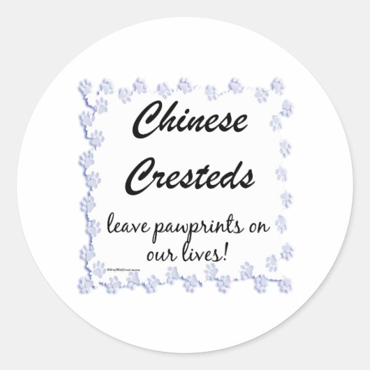 Sticker für Chinesisch, gekrempelt (Vorderseite)