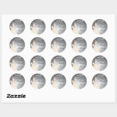 Sticker für das Black & Gray Bride Brautparty (Blatt)