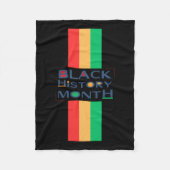Sticker für das Design des Schwarzen Historizmonat Fleecedecke (Vorderseite)