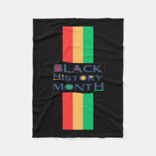 Sticker für das Design des Schwarzen Historizmonat Fleecedecke