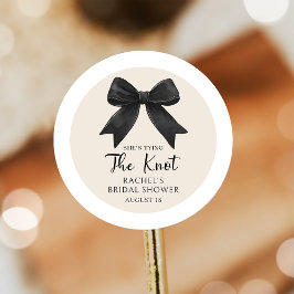 Sticker für das elegante Coquette Black Bow-Brautp