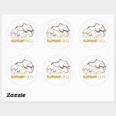 Sticker für das ElephantVoices-Logo (Blatt)