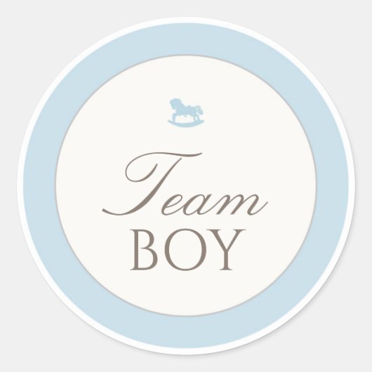 Sticker für das Geschlecht-Enthüllungs-Team Junge (Vorderseite)