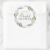 Sticker für das moderne grüne Leaf-Brautparty (Tasche)